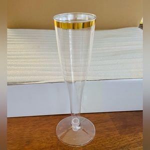 48 Champagne Flutes - Premium Heavyweight Plastic